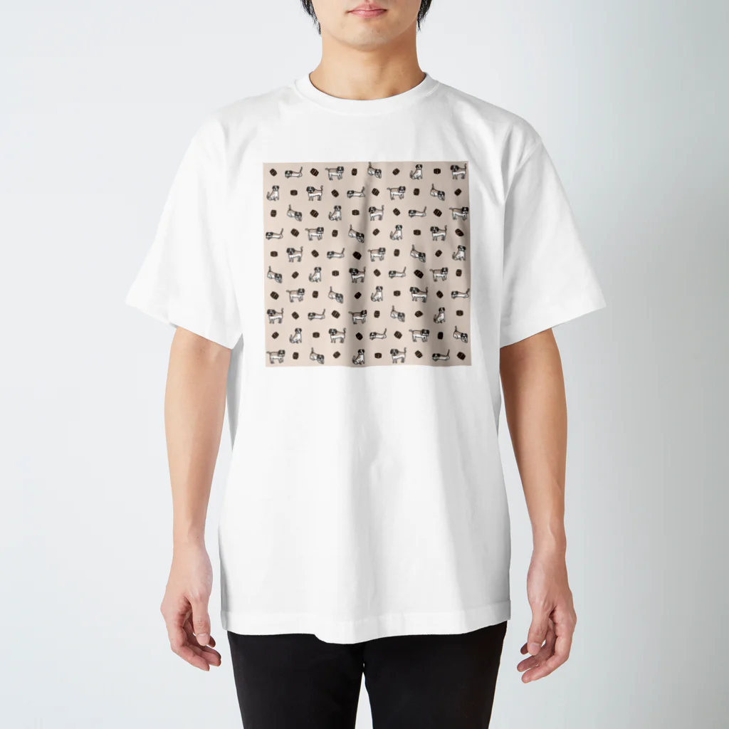 ゆるいイラストのアイテム - イラストレーターハセガワのセントバーナードと樽 Regular Fit T-Shirt