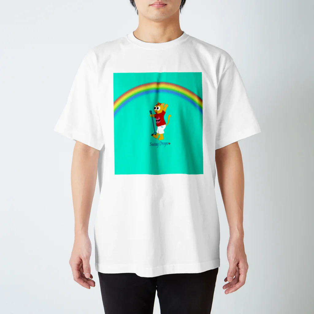 Swing Dropsのマイケル　with rainbow! スタンダードTシャツ