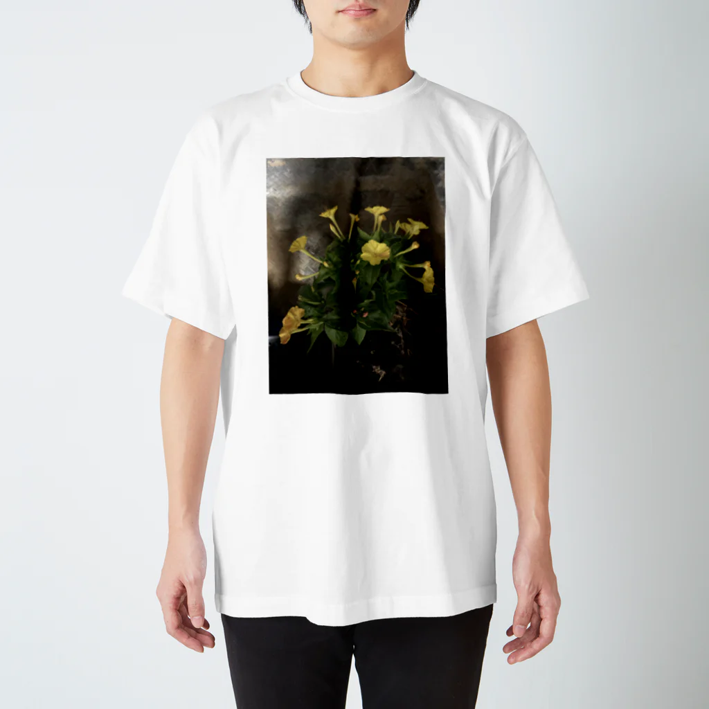 ばにーすぺーの月見草の花言葉 スタンダードTシャツ