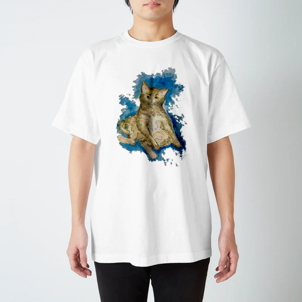 MARU-SHIP STUDIOのサビ猫〜「猫は猫」より〜 スタンダードTシャツ
