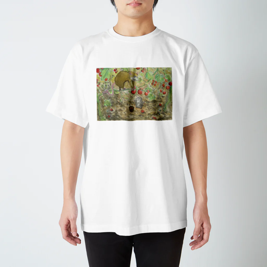 MARU-SHIP STUDIOのもぐらくんとねずみくん〜「もぐらくんと なかまたち」より〜 Regular Fit T-Shirt