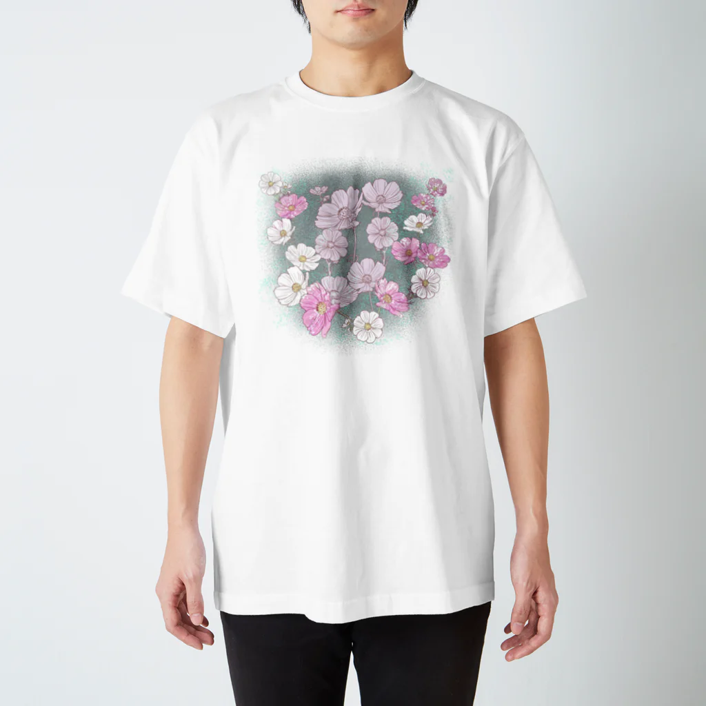 huroshikiの秋桜（青） Regular Fit T-Shirt