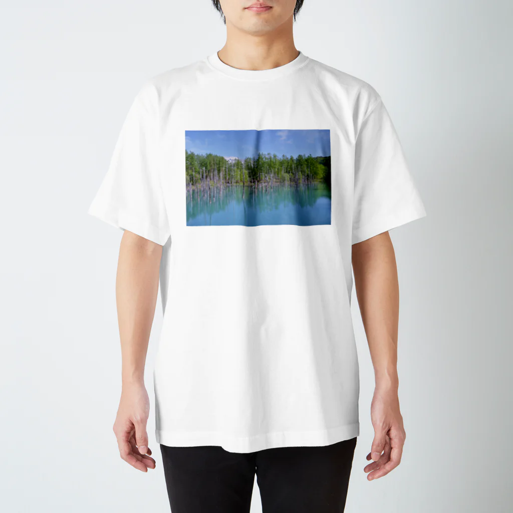 Scene_Sniperの青い池02 スタンダードTシャツ