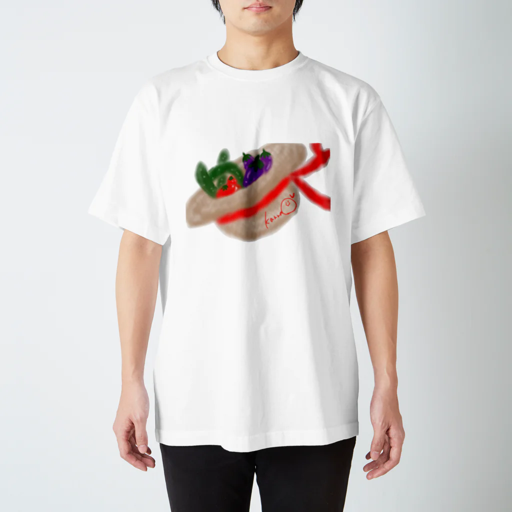 如月神流はパンダトトロ(仮)の夏野菜 スタンダードTシャツ