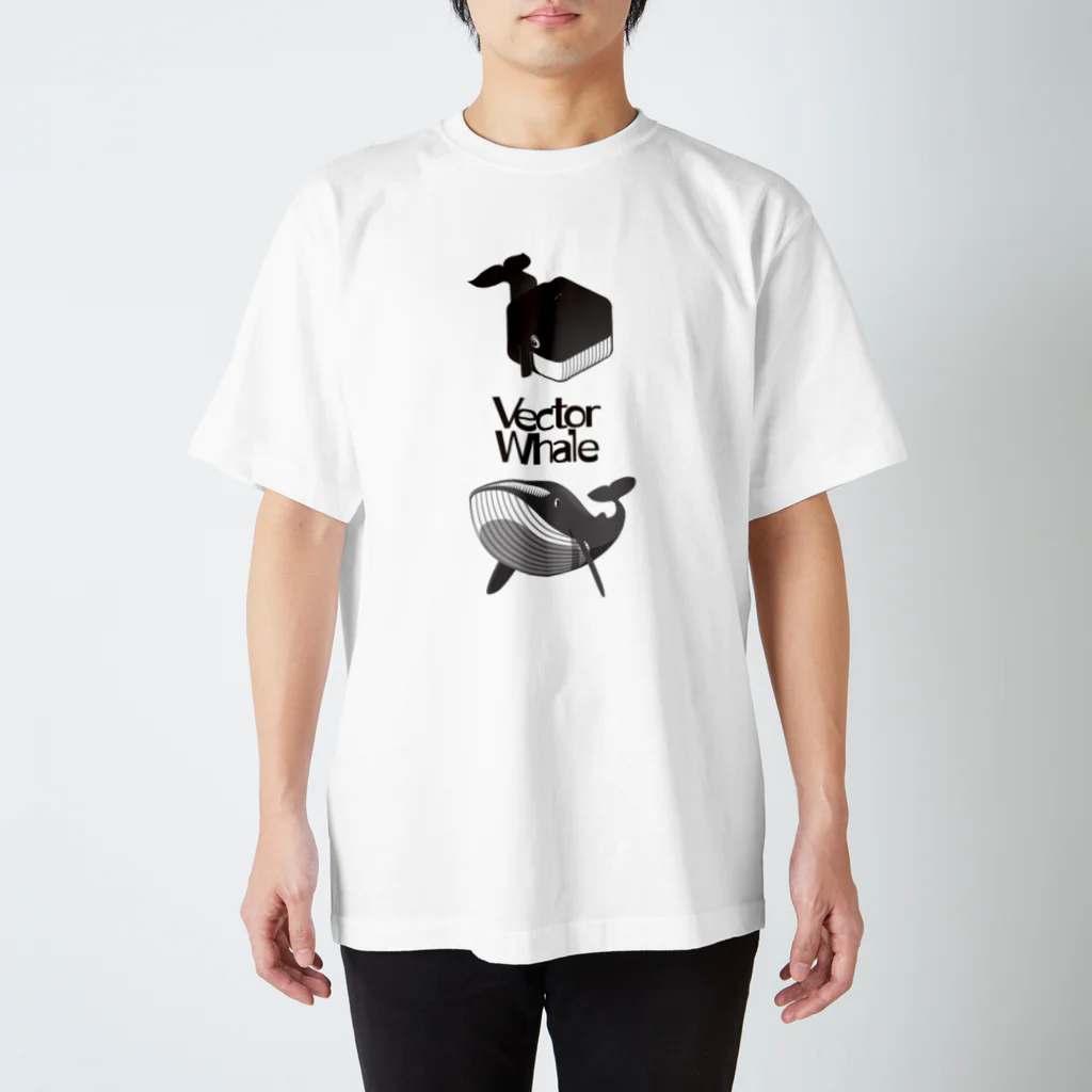 BowWorksのVector Whale 001 Regular Fit T-Shirt