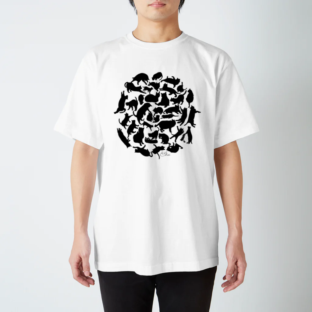 cheeの猫影団子 Regular Fit T-Shirt