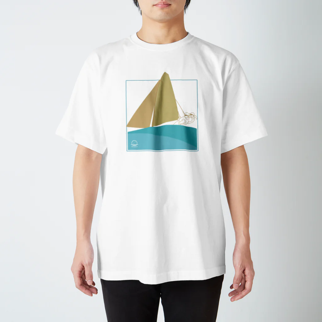 Blue Ocean Artのセーリングヨット スタンダードTシャツ