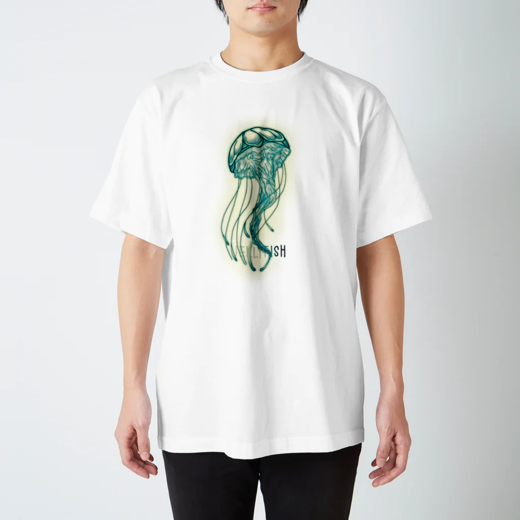 PHANT-ﾌｧﾝﾄ-のクラゲ(緑 Regular Fit T-Shirt