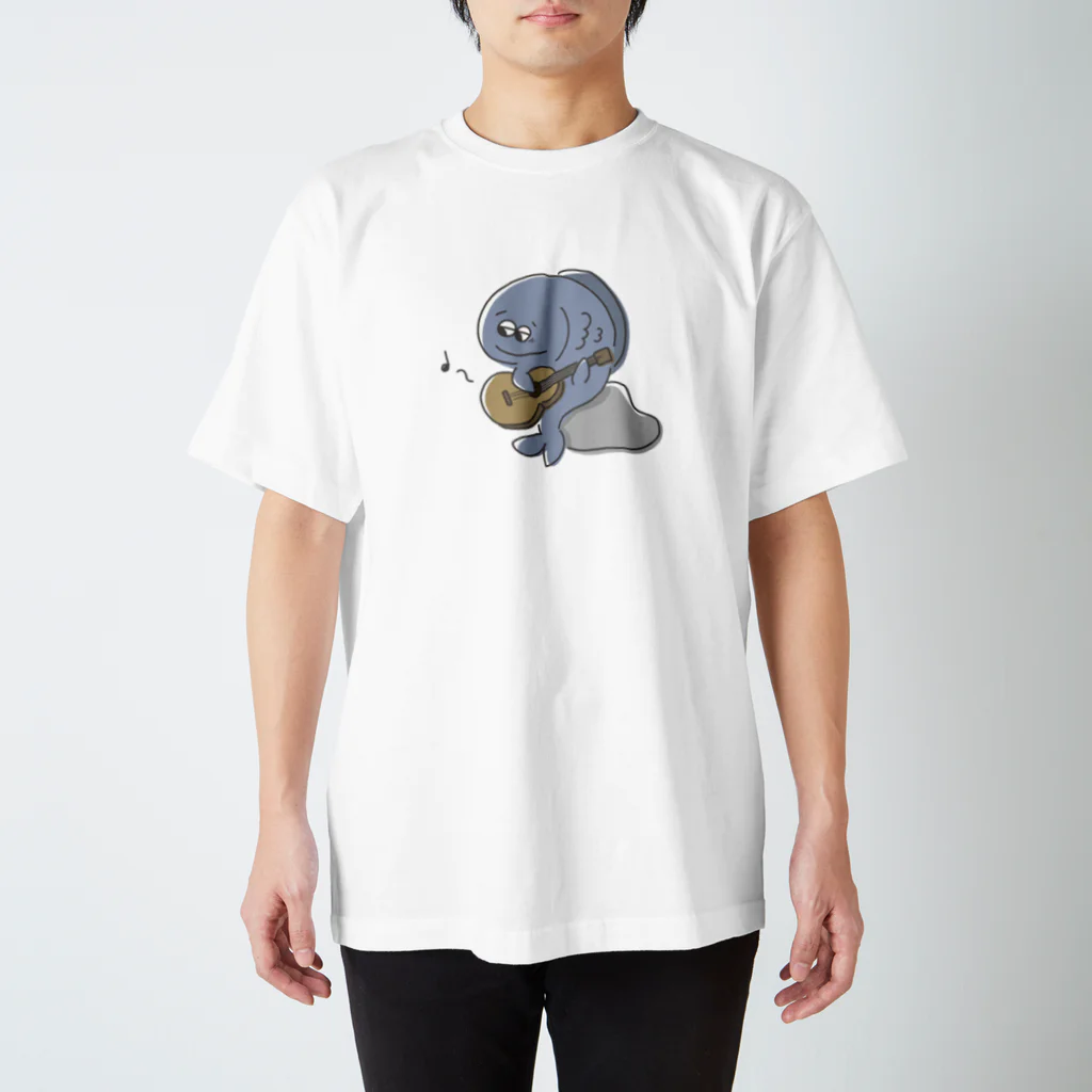 わたしのギターを弾くお魚 Regular Fit T-Shirt