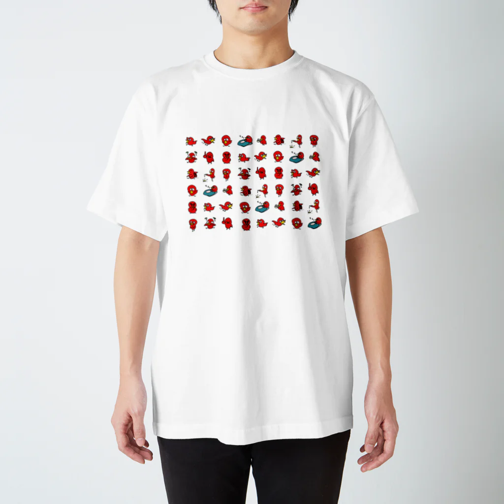 honeybeeの赤い鳥たち Regular Fit T-Shirt