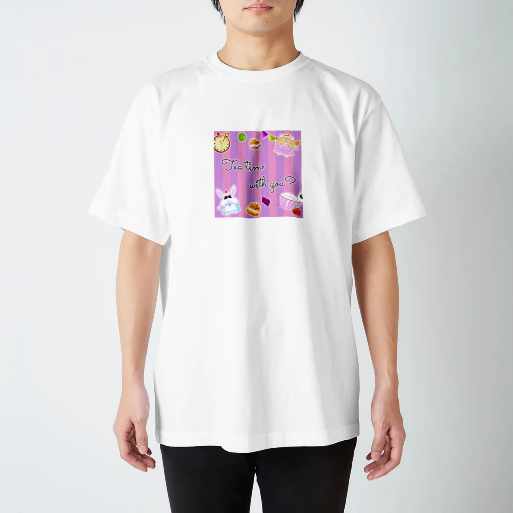 どるちぇ＊うさぎの《ハロウィン》＊Tea time with you?*02チェシャ猫＊ Regular Fit T-Shirt