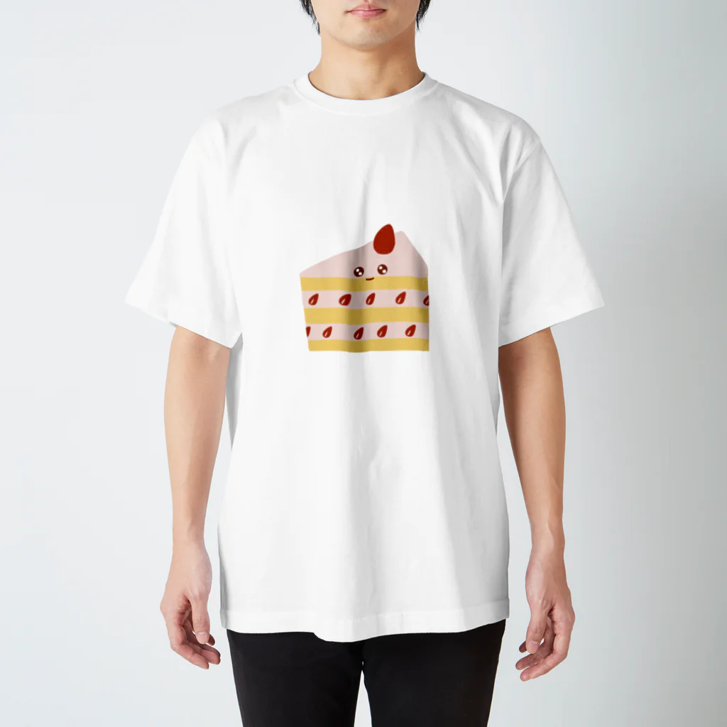 たべもの屋さんのいちごショートケーキちゃん スタンダードTシャツ