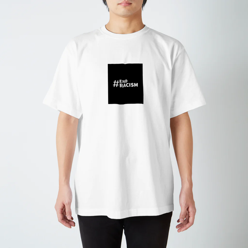 deramove stand alone ideasの#END RACISM 人種差別の無い世界へ Regular Fit T-Shirt