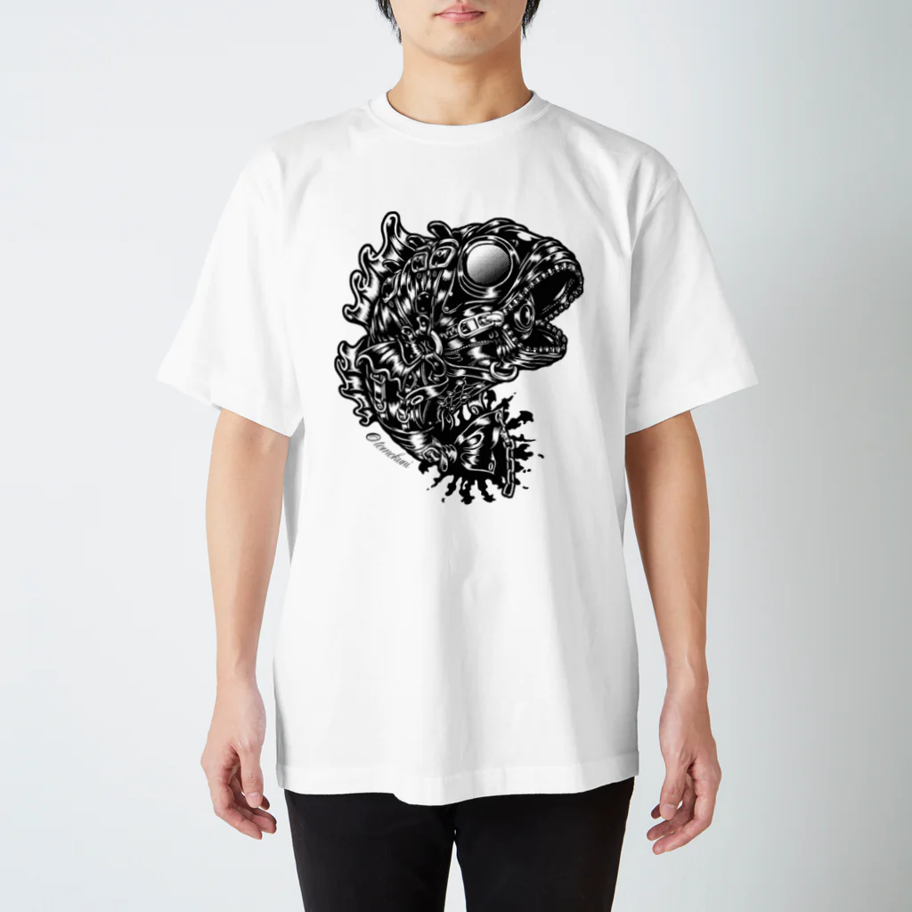 TOMOKUNIのAnimalia Kinky “ Black Bass ” スタンダードTシャツ