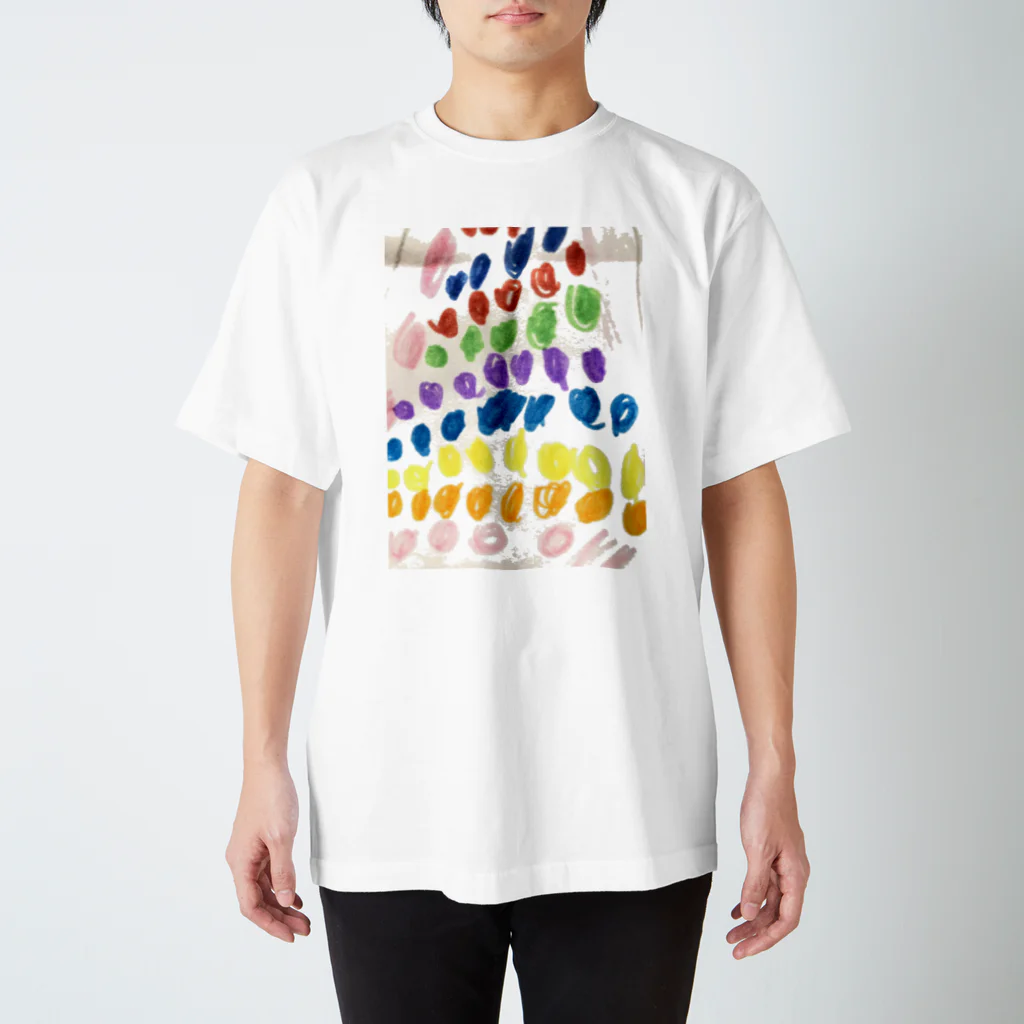 OYASAIのカラフルドット Regular Fit T-Shirt