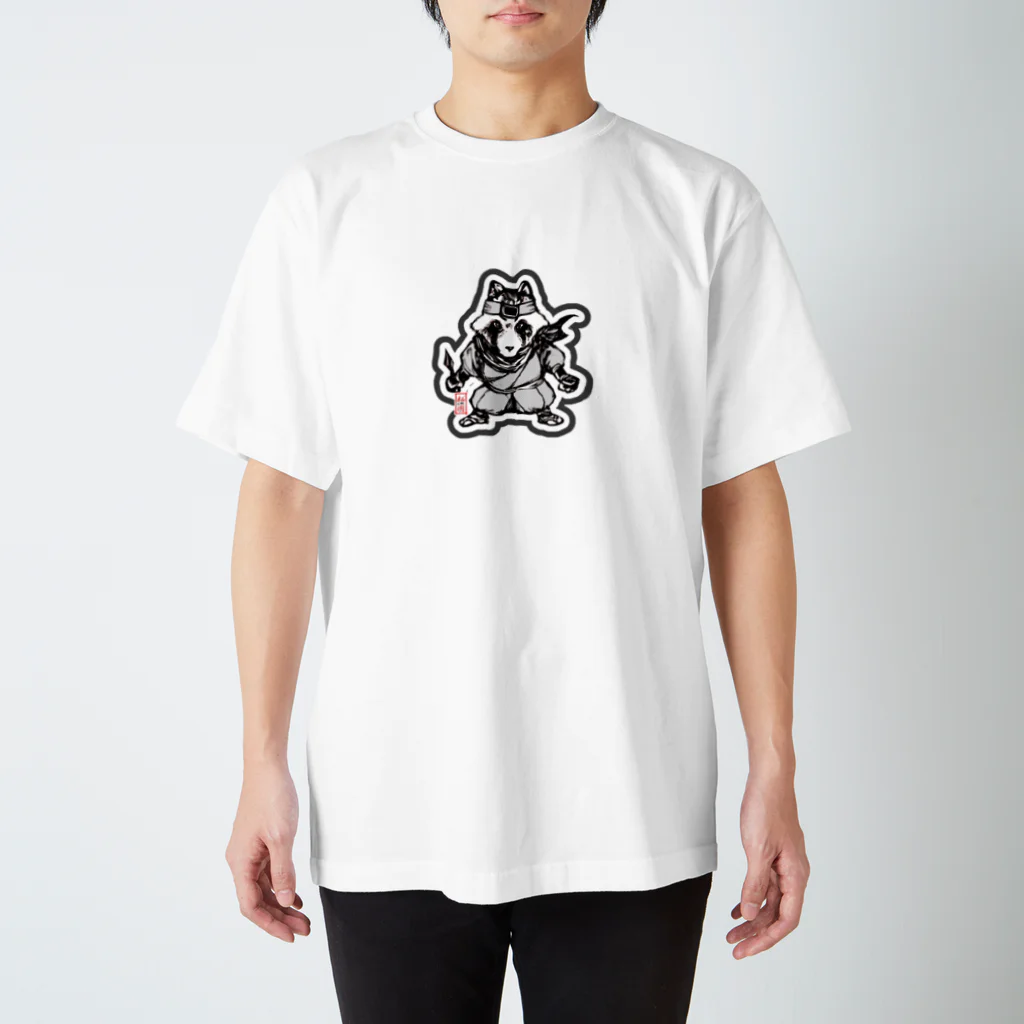 栖周 (sumi amane)の八雲斎条（黒） Regular Fit T-Shirt