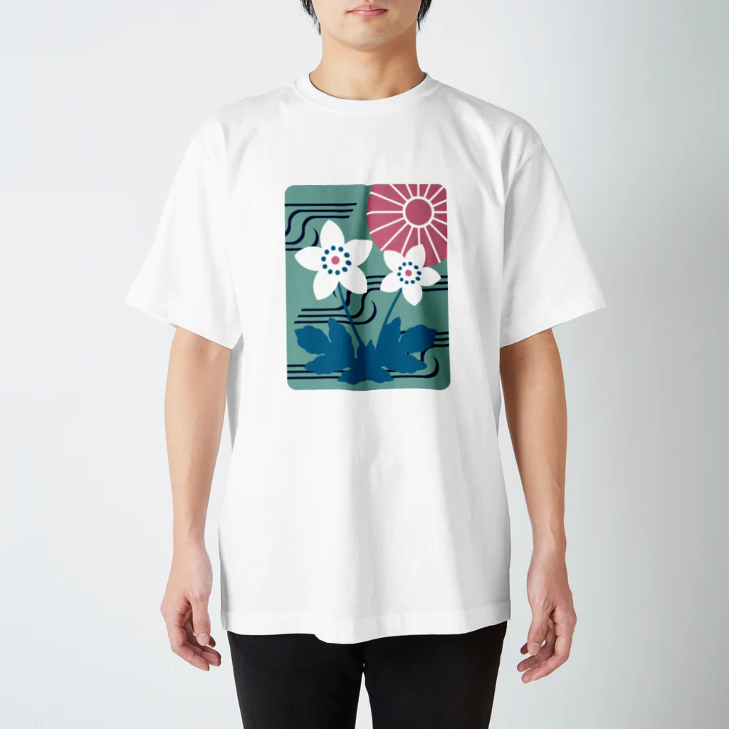 いたばし編集デザイン室の二輪草（板橋名所図絵） Regular Fit T-Shirt