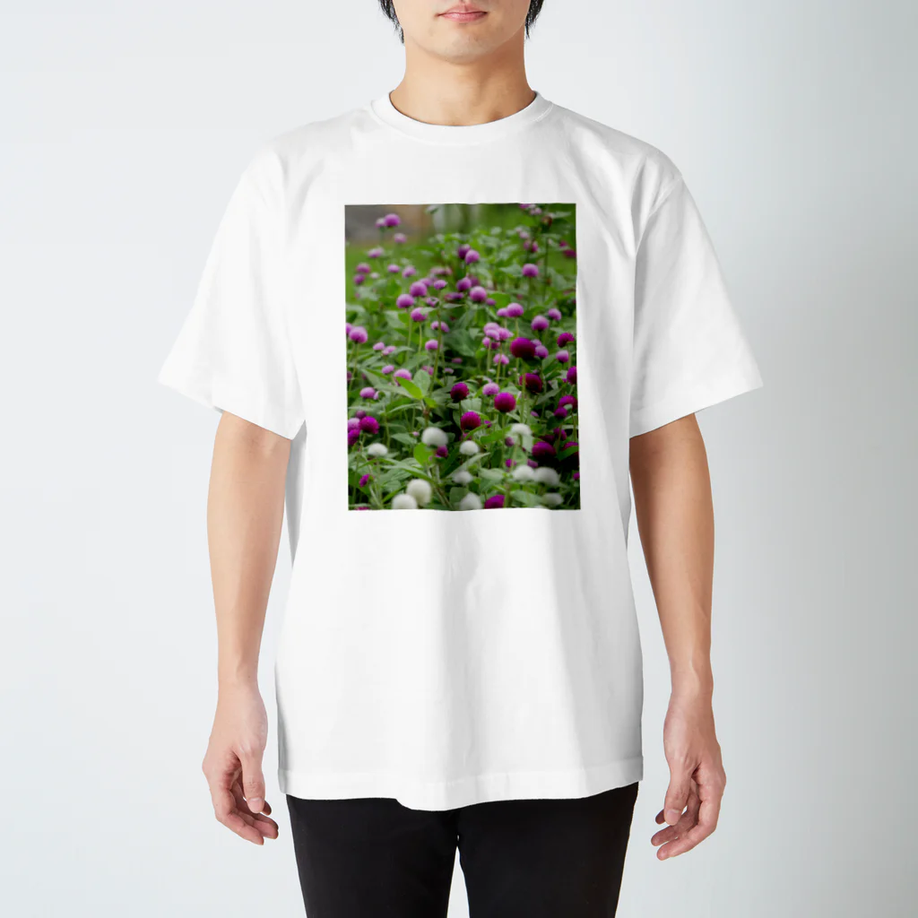 花染めの箱庭の千日紅 Regular Fit T-Shirt