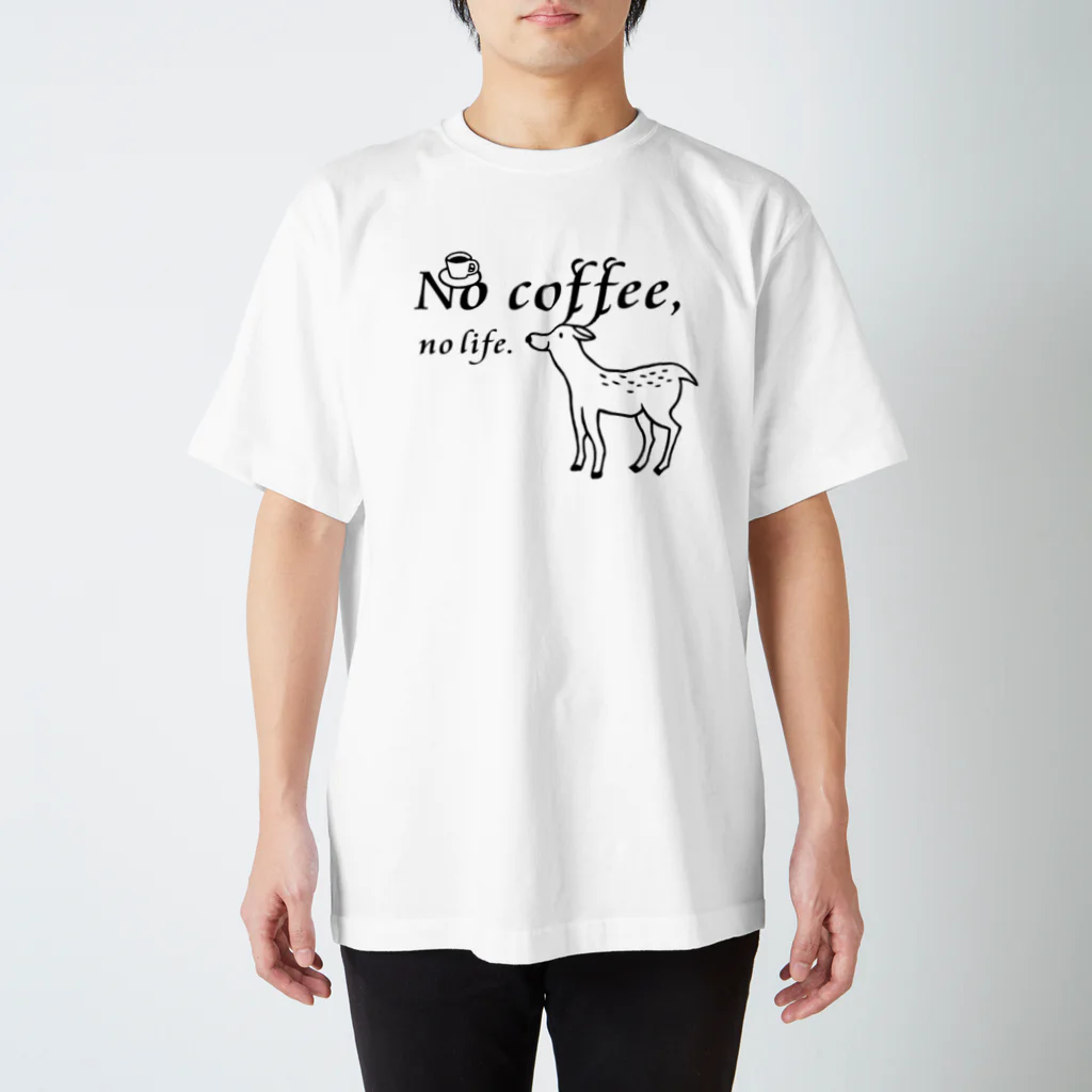 カフェ・キラクのNo coffee,no life.T2 スタンダードTシャツ