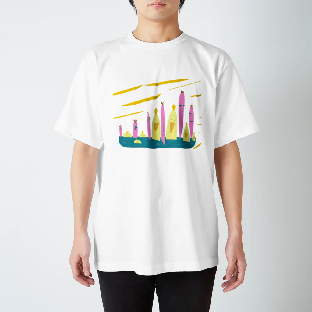 Msto_market a.k.a.ゆるゆる亭のSeventh ニーハオ Regular Fit T-Shirt