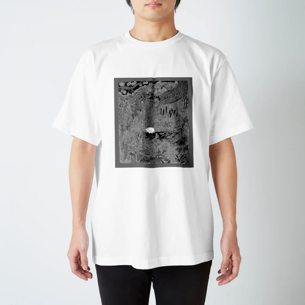 yawarakanezumiのwandering bird note スタンダードTシャツ