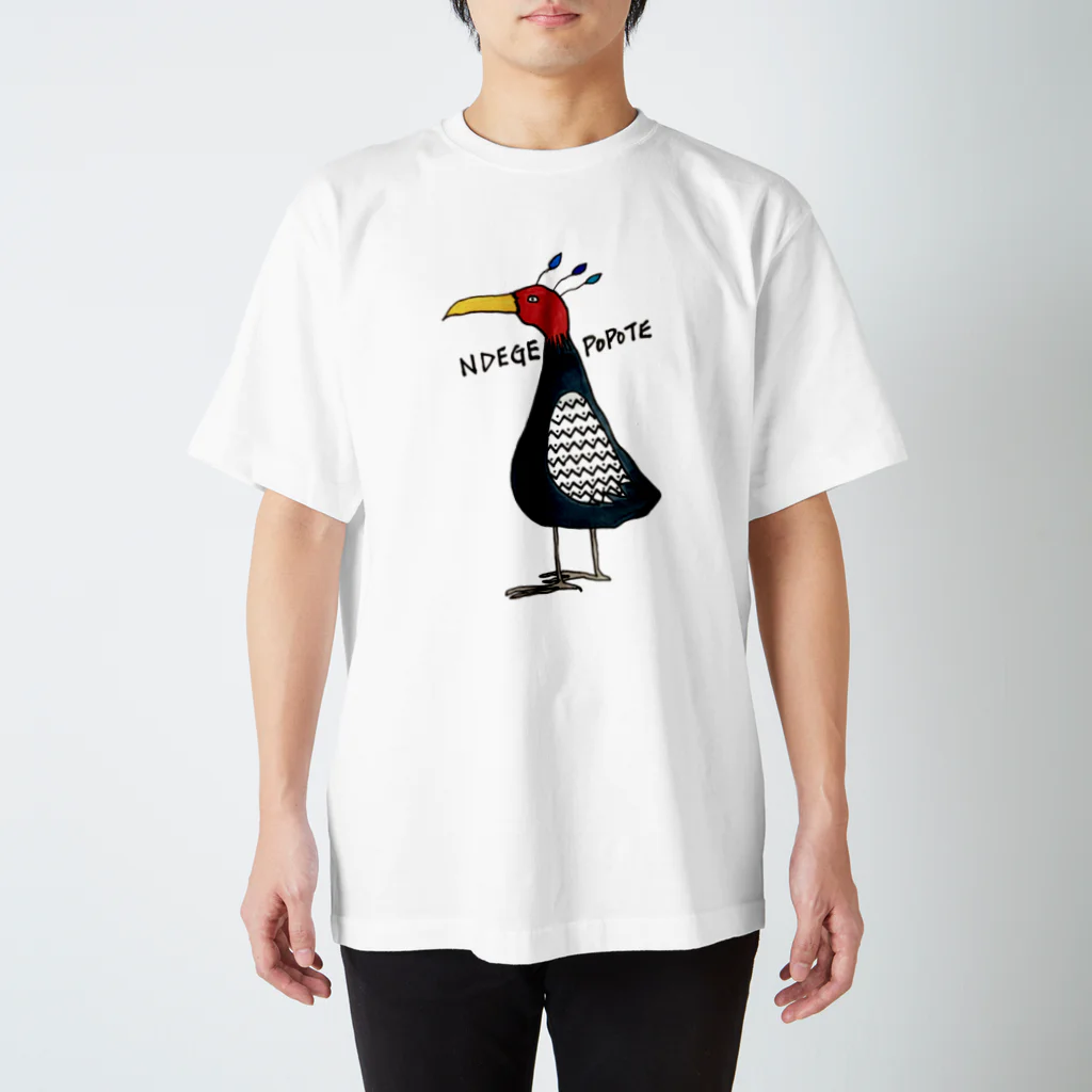 narudahausのNGEGE POPOTE : どこにもいない鳥 Regular Fit T-Shirt