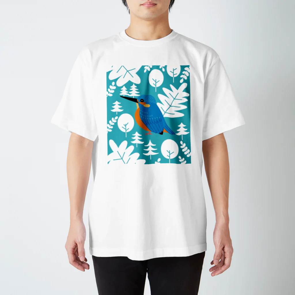 SINOBIのカワセミくん スタンダードTシャツ