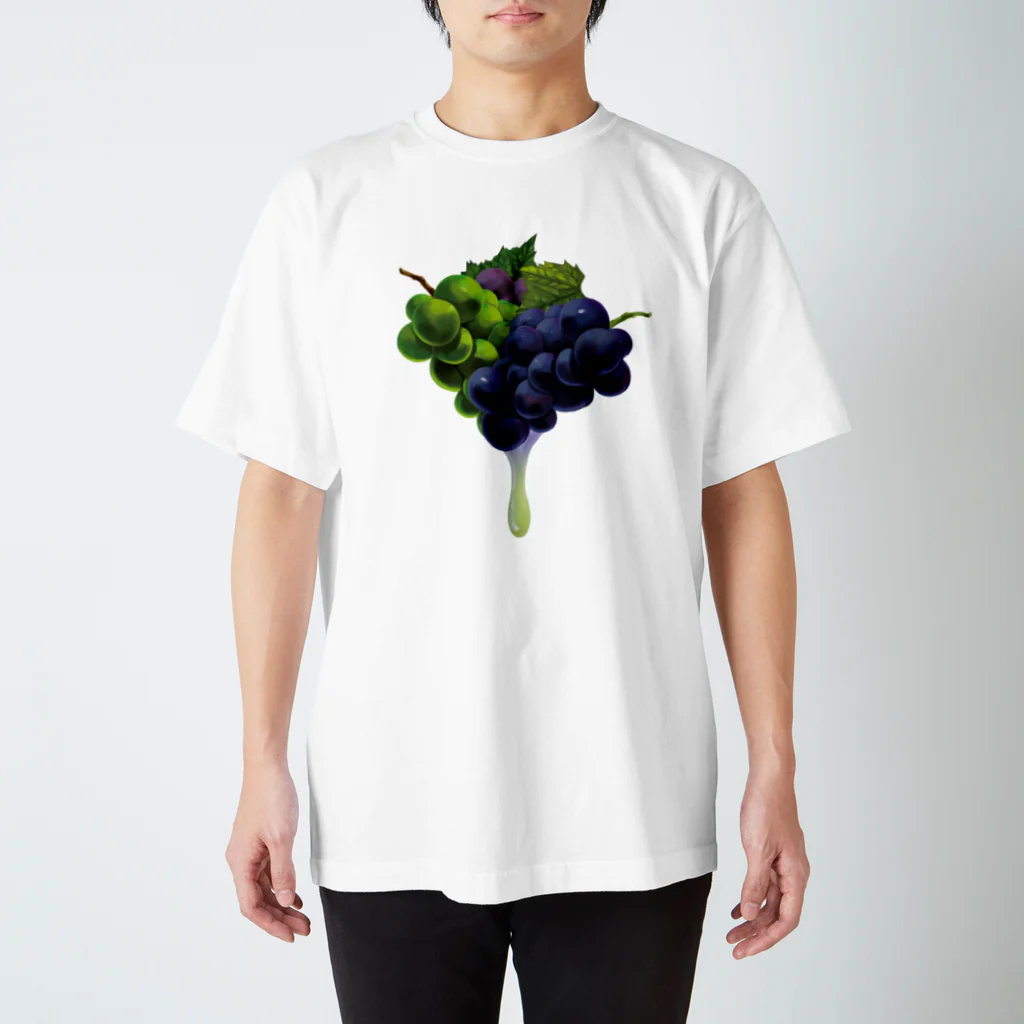 カワウソとフルーツの【forseasons】グレープ Regular Fit T-Shirt