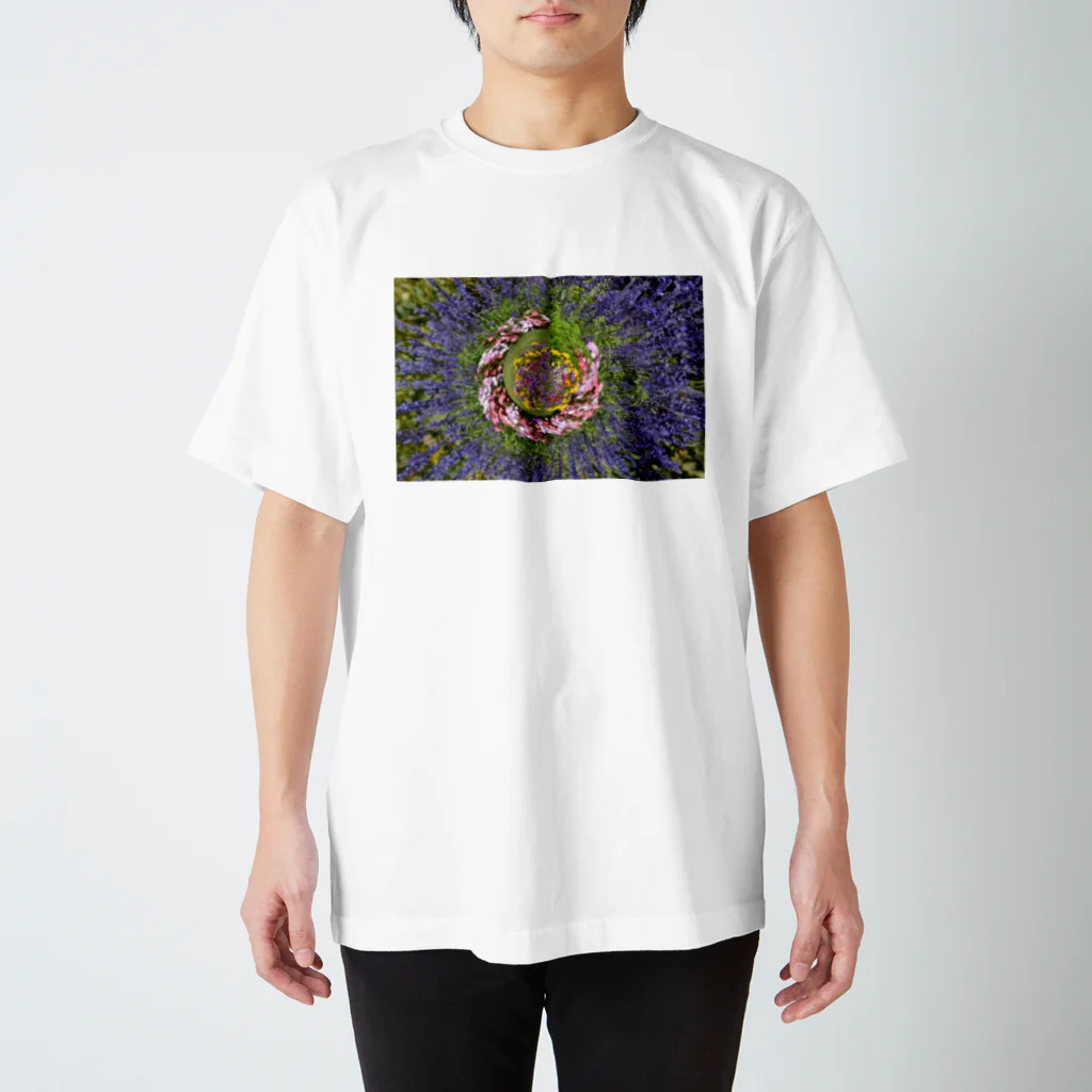 Ashidoriのぐるぐる花々 スタンダードTシャツ