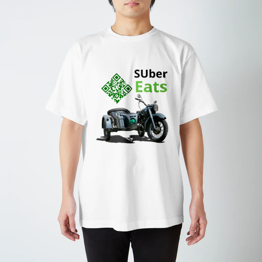 米八そばグッズショップのSUber Eats【白】 スタンダードTシャツ