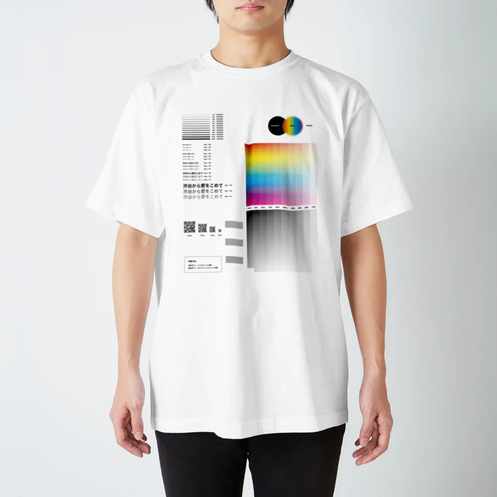 SUZURIのサンプルが手に入るお店のインクジェット印刷(白インクを使わない)によるサンプル 티셔츠