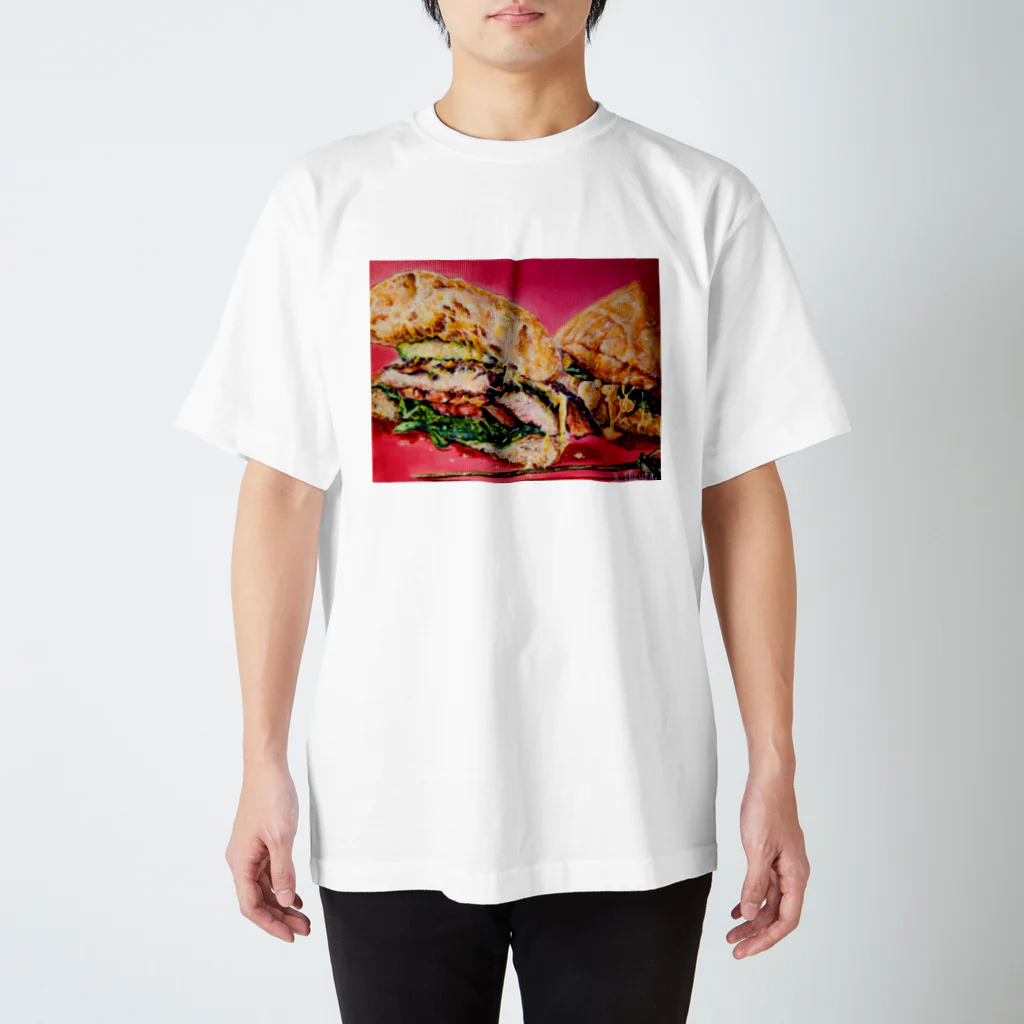 TAMEPANDA presents L♡BSTeRRRのクランチー！　チーズとズッキーニとチキンブレストのBLT！ スタンダードTシャツ