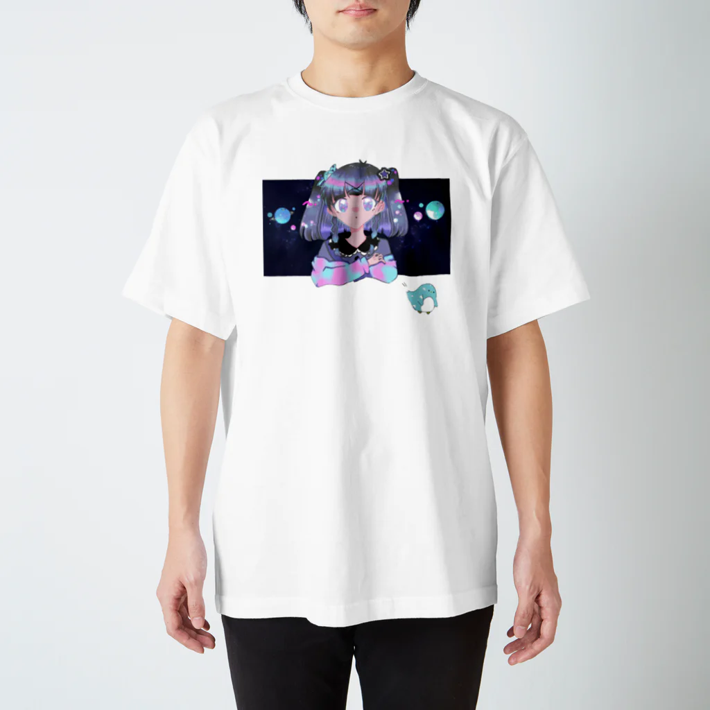 ペンギンの人のゆめかわペンギン女子 Regular Fit T-Shirt