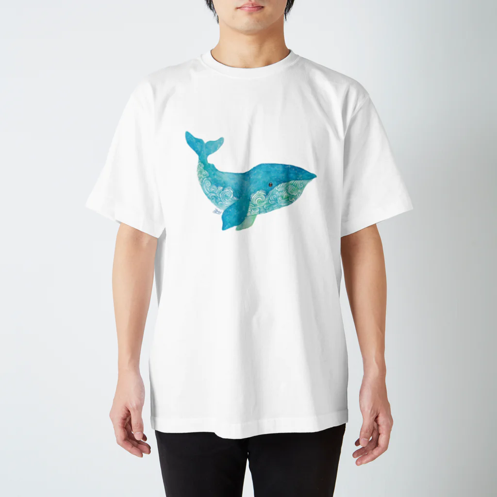 Yukie Shiratori (しらとり ゆきえ)のくじら2 Regular Fit T-Shirt