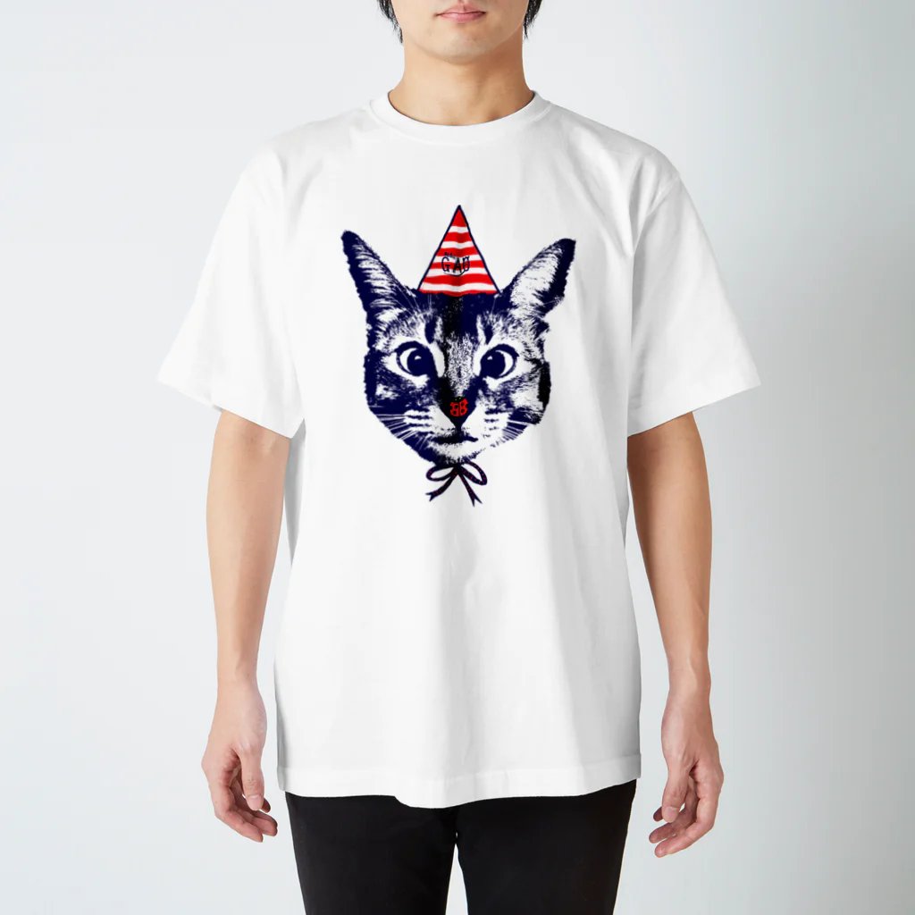 NobigaoのNobigaoてんとうむし猫 スタンダードTシャツ