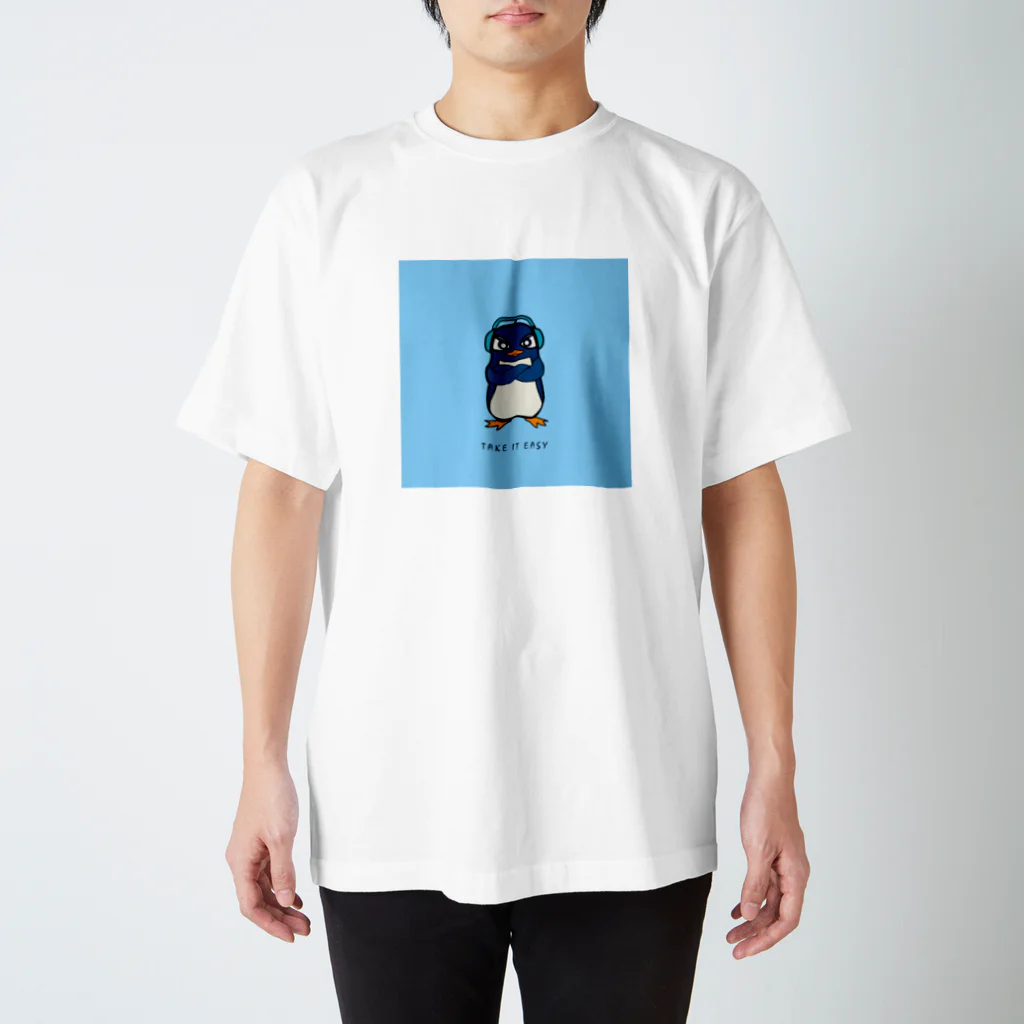 T.I.E STOREのRuさんの水色背景 Regular Fit T-Shirt