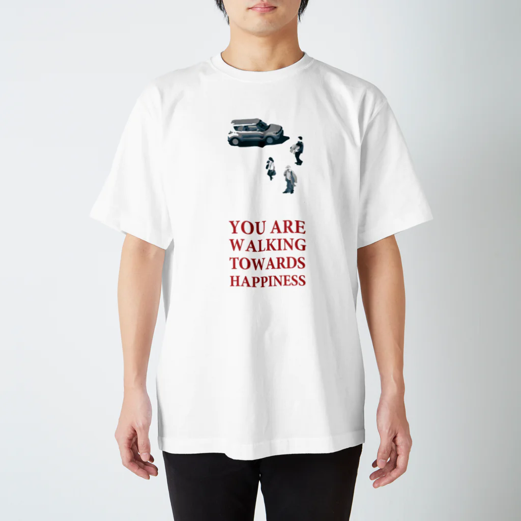 PERCYのPercy -YOU ARE WALKING TOWARDS HAPPINESS- Regular Fit T-Shirt