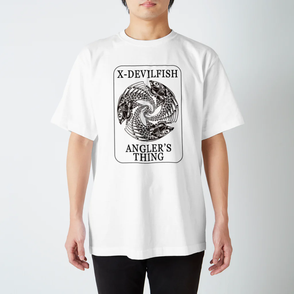 X-DEVILFISHのFISH CIRCLE Tシャツ スタンダードTシャツ