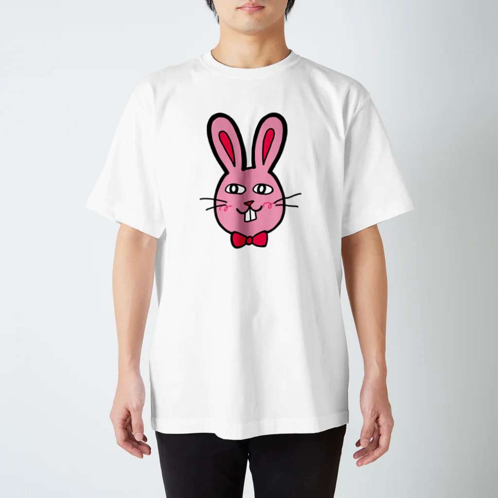 凩 灯の現実逃避ラビット(ピンクカラー) スタンダードTシャツ