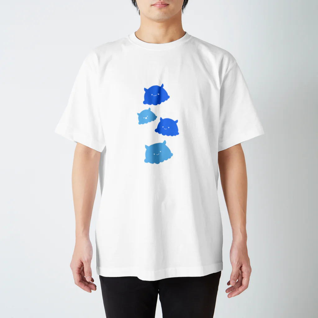 でしふれんずのぷかぷかメンダコ・あお スタンダードTシャツ