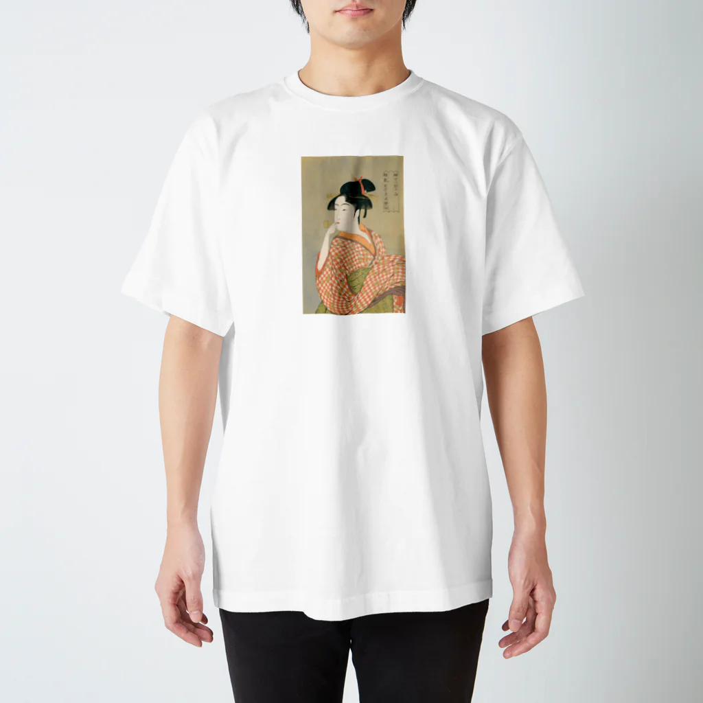 bileeのビードロを吹く娘　utamaro スタンダードTシャツ