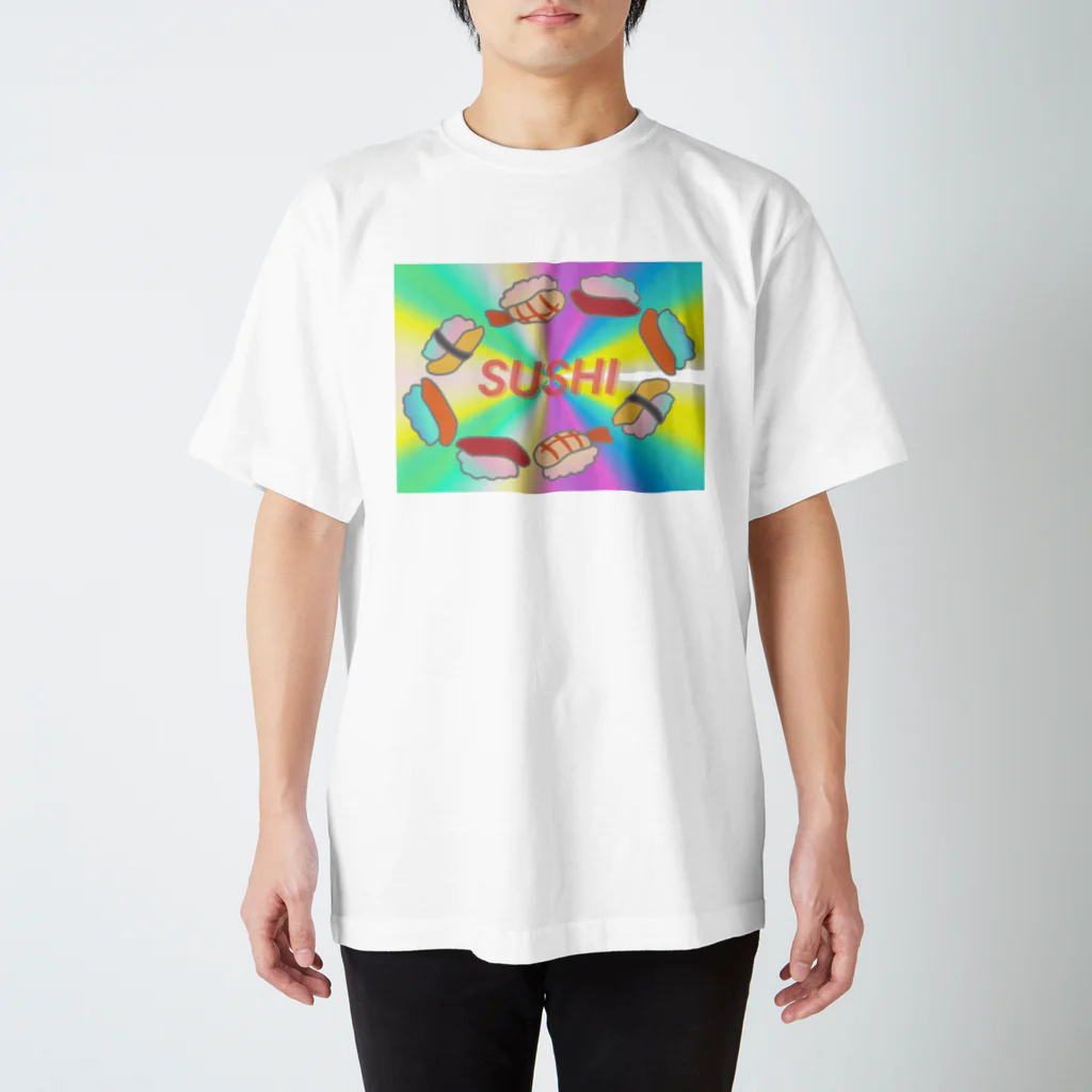 新た↗まねぎの高速空中浮遊寿司🍣🌀 スタンダードTシャツ