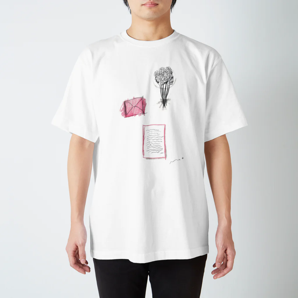 M A O  Y O S H I N OのBLOKEN FLOWERS Regular Fit T-Shirt