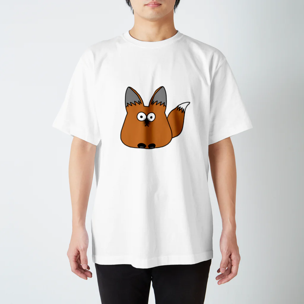 ねこねこうおのタテガミオオカミ スタンダードTシャツ