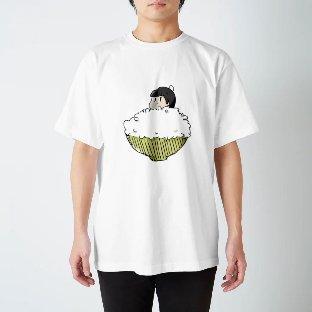 まのごはんに埋もれる スタンダードTシャツ