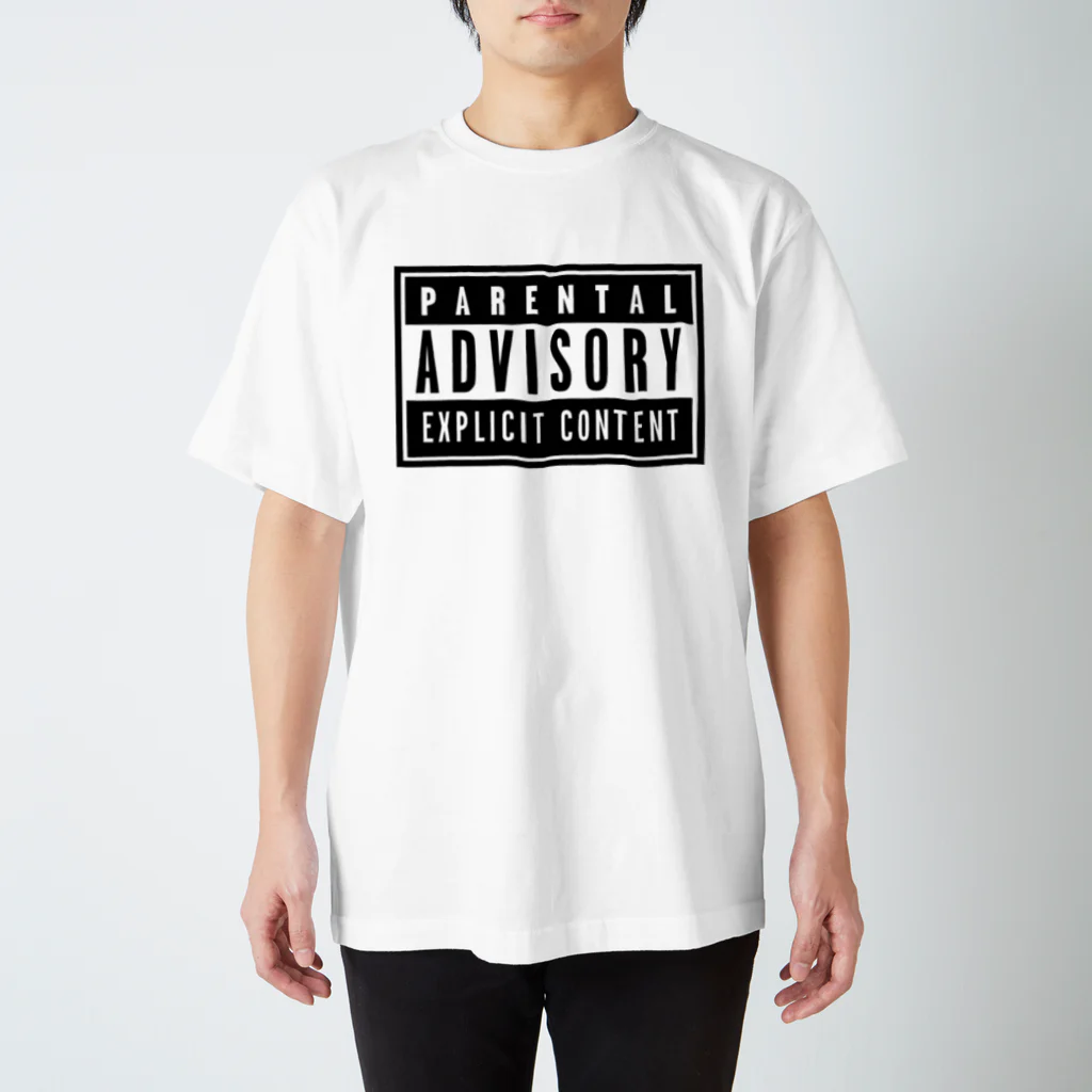 DRIPPEDのPARENTAL ADVISORY BOX  ペアレンタル・アドバイザリー ボックスロゴ Regular Fit T-Shirt