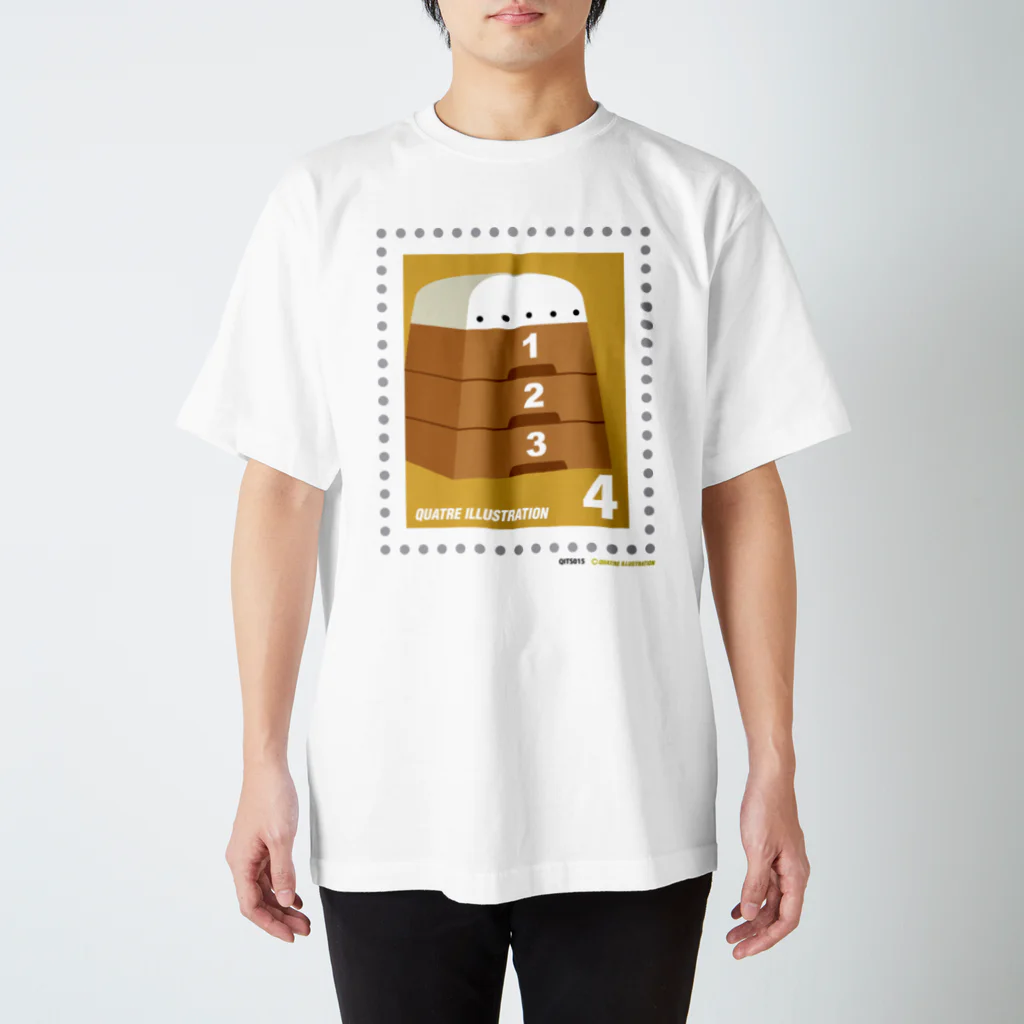 Quatre Illustrationのキャトル切手_とびばこ Regular Fit T-Shirt