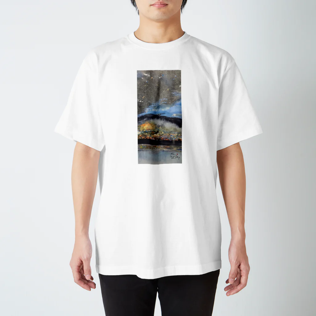 中村青雨 水墨画家  Artgalleryのマルセイユ夜景 Regular Fit T-Shirt