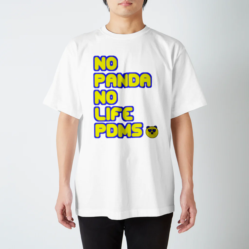 PANDA MADNESS "PDMS"のNO PANDA NO LIFE スタンダードTシャツ