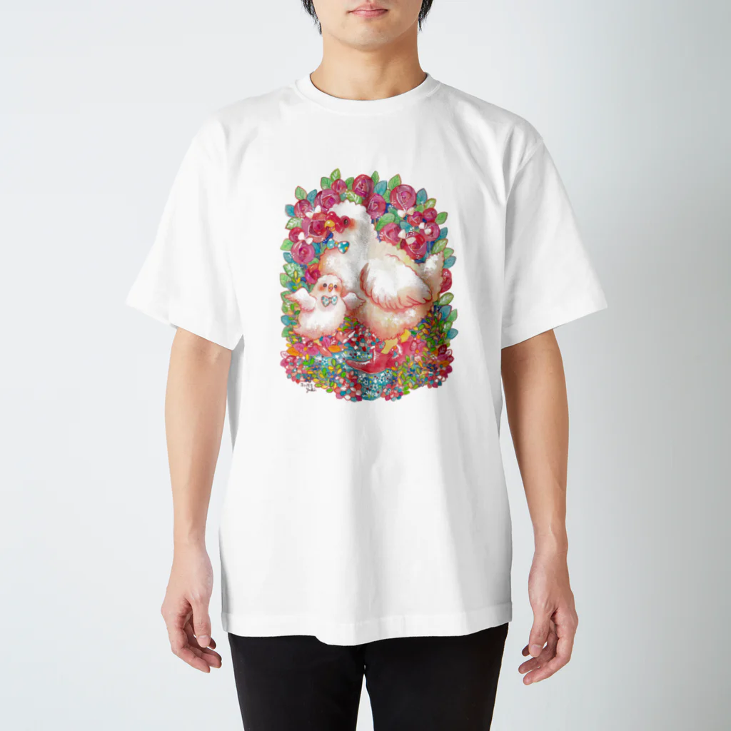 Yukie Shiratori (しらとり ゆきえ)のニワトリの親子 Regular Fit T-Shirt